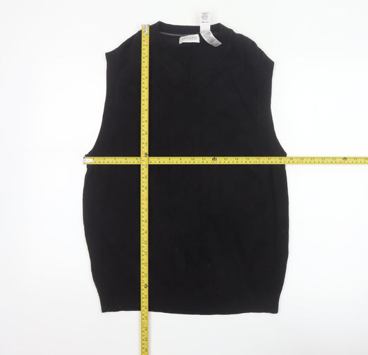 Concepts by Claiborne Men’s Black L Cotton V-Neck Knit Sweater Vest