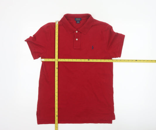 Polo Ralph Lauren Teens Red XL Classic Cotton Logo Polo Shirt