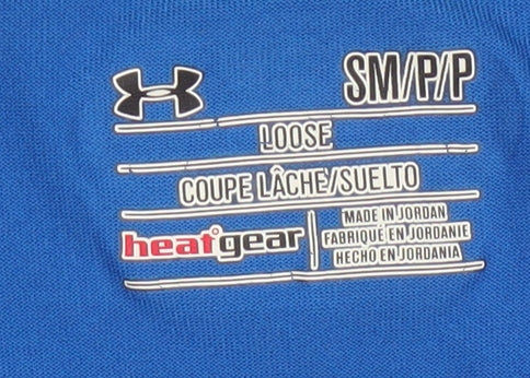 Under Armour Teens Blue S HeatGear Loose Raglan Training T-Shirt