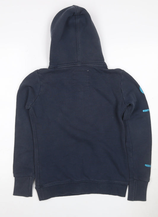 Superdry Teens Navy XXS Pullover Graphic Print Hoodie