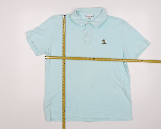 Lacoste Men’s Blue XL Regular Fit Cotton Logo Polo Shirt