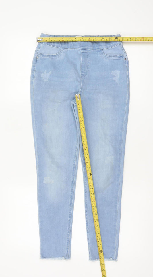 Denim Co Girls Blue Jegging Jeans 11-12 Years 152cm Stretch Ripped