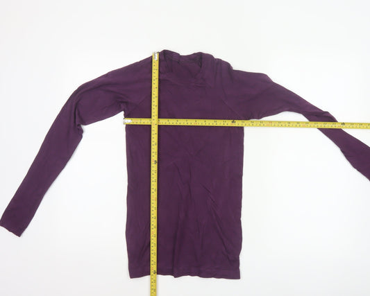 Sweaty Betty Women Purple S Bamboo Blend Long Sleeve Gym Top