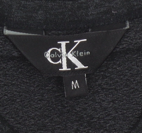 Calvin Klein Men’s Black M Long Sleeve V-Neck Jersey Casual Top