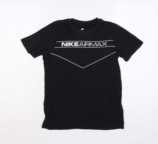 Nike Boys Black 10-12 Years Air Max Graphic Jersey T-Shirt
