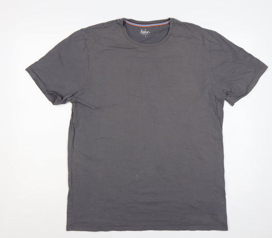 Boden Men’s Grey L Crew Neck Short Sleeve Jersey T-Shirt