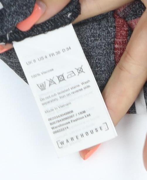 Warehouse Women Multicoloured UK 10 Striped Strappy Maxi Dress