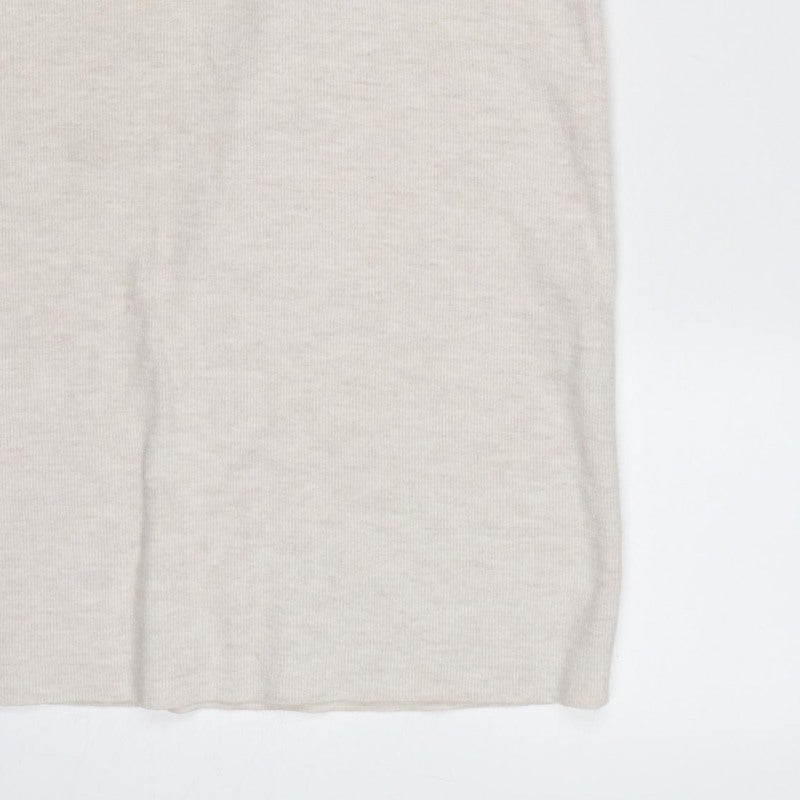 Zara Women Beige Size 8 Long Knit Straight Pencil Skirt