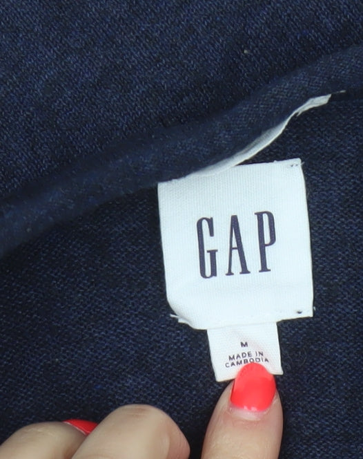 Gap Men’s Navy Blue M Linen Crew Neck Pullover Jumper Knit