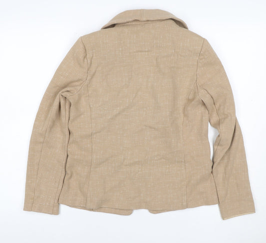 Marks and Spencer Women’s Beige UK 12 Stretch Cotton Blend Blazer