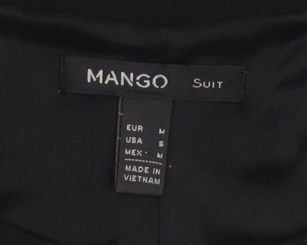 Mango Women Black M Sleeveless Sheath Knee Length Work Dress
