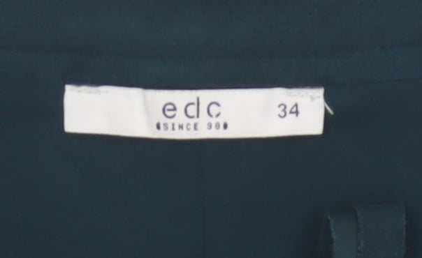 Additional view of edc by Esprit Women Blue UK 6 A-Line Short Stretch Zip Skirt