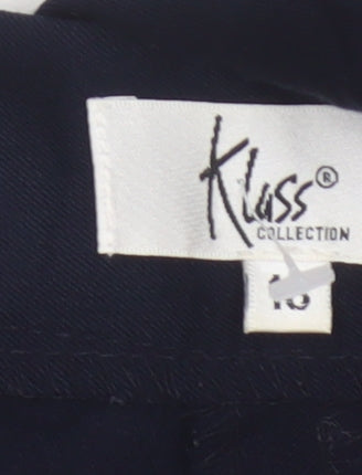 Klass Women’s Navy Size 18 Wide-Leg Smart Stretch Trousers