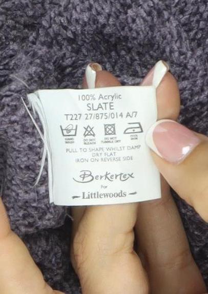 Berkertex Women Grey Size 18 Short Sleeve Dolman Knit Jumper