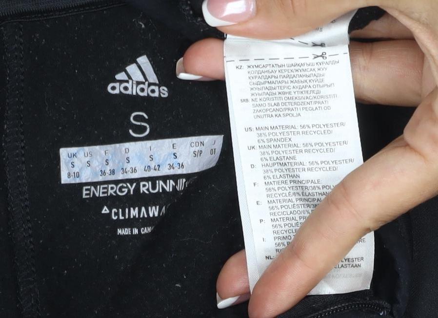 Adidas Unisex Black S Energy Run Climawarm 1/4 Zip Running Sweatshirt