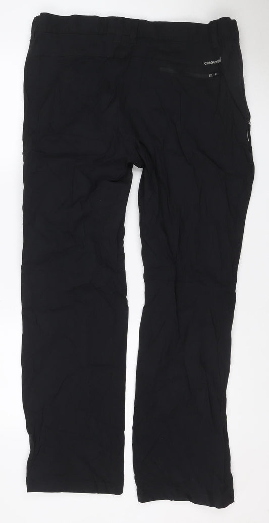 Craghoppers Men’s Black 40in Regular Stretch Outdoor Trousers