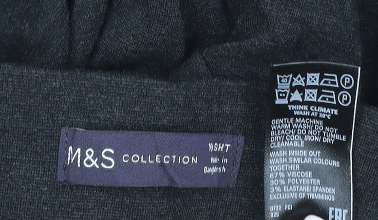 M&S Collection Women’s Black Size 8 Stretch Straight Trousers