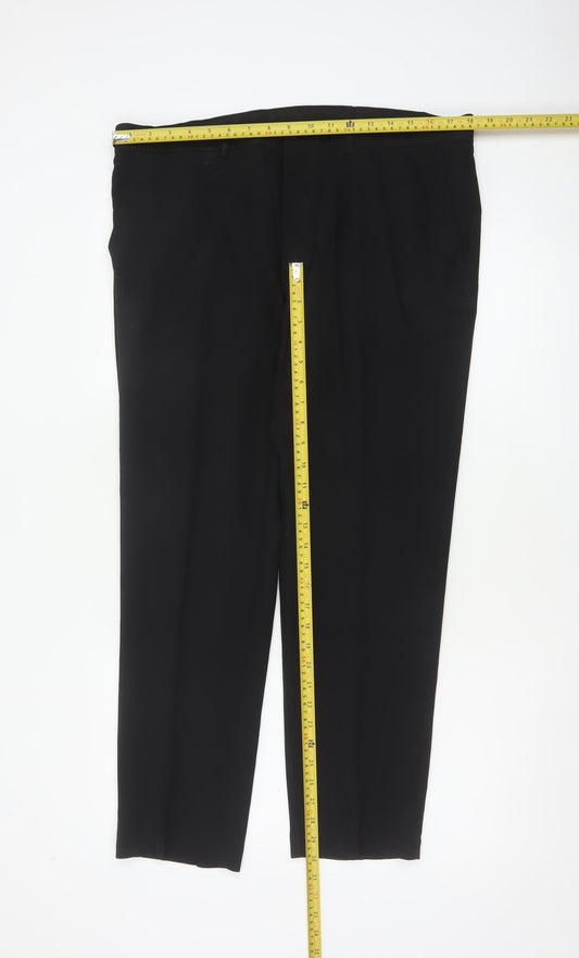 Marks & Spencer Men’s Black 36S Skinny Formal Trousers 36in