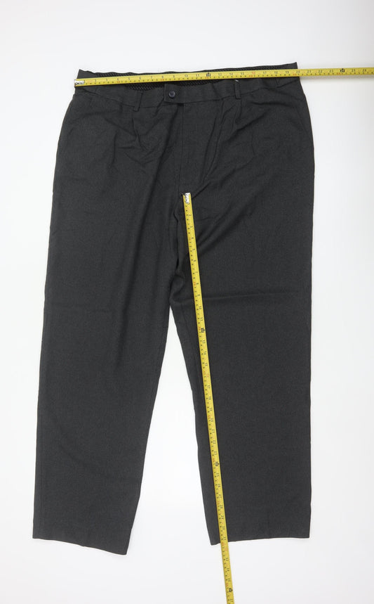 Debenhams Collection Men Grey 42R Dress Trousers Straight Formal