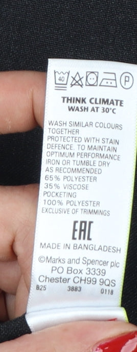 Additional view of Marks & Spencer boys’ black 11-12 years plus fit skinny school trousers
