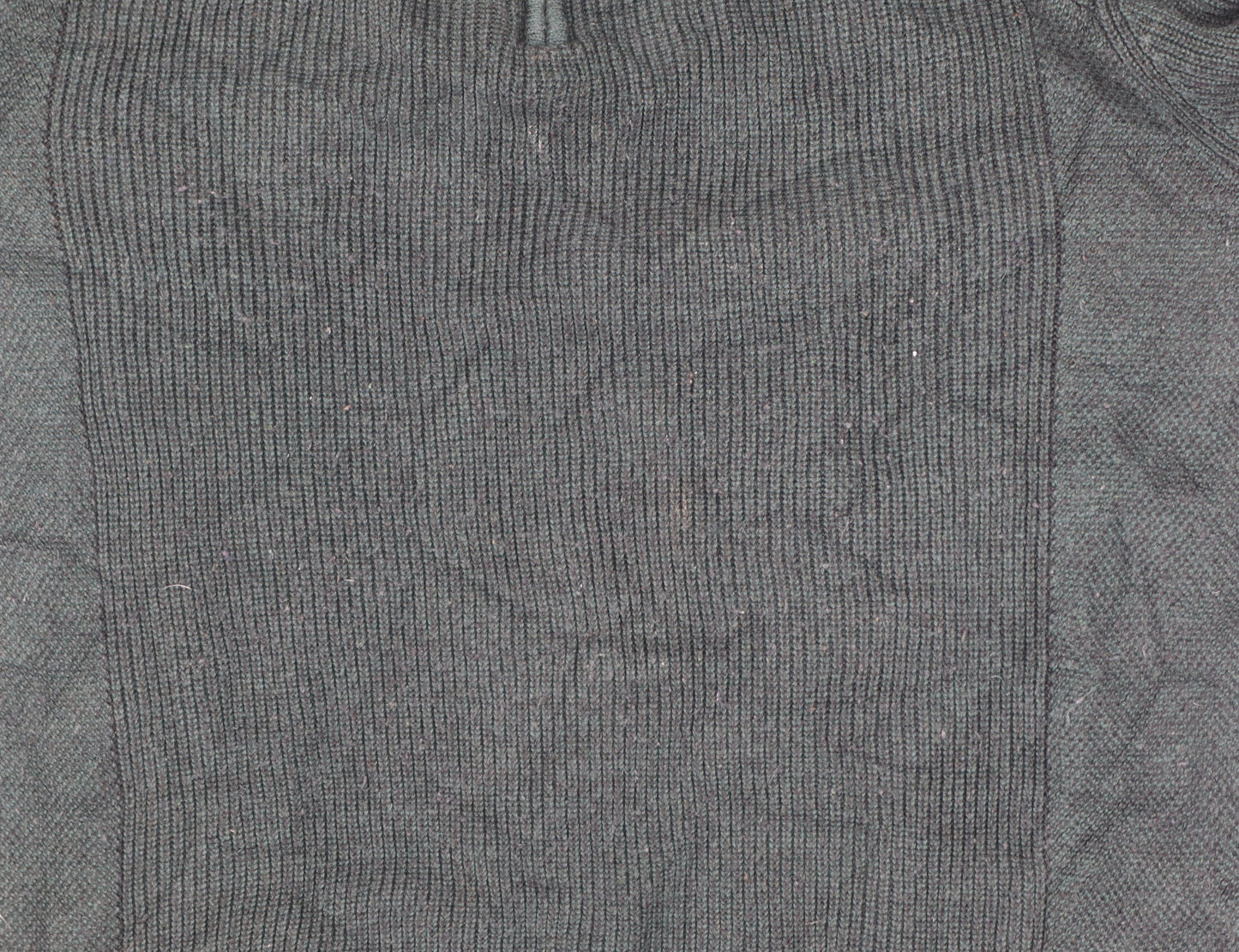 Ted Baker Men's Green L Half Zip High Neck Knit Jumper