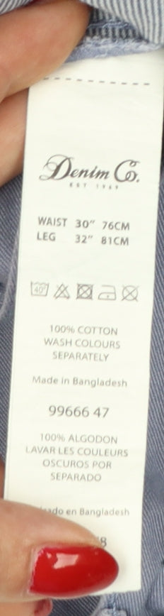 Additional view of Denim Co. Men's Blue W30 L32 Slim Cotton Chino Trousers