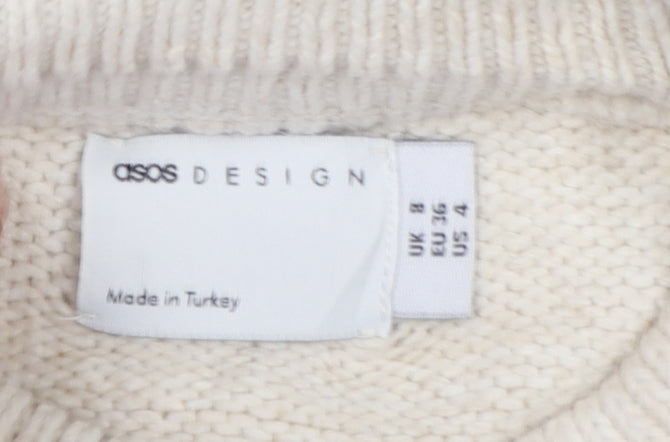 Additional view of ASOS Design Women Ivory UK 8 Weekend Chunky Knit jumper