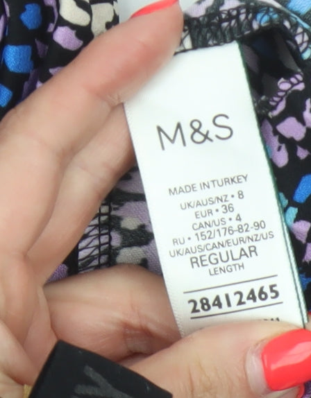 M&S Women’s Multicoloured UK 8 Animal Print Maxi Flare Skirt