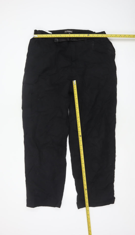 Craghoppers Men’s Black 34in S Cargo Trousers Adjustable Belt