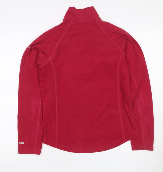 Trespass Women’s Red Small Fleece 1/4 Zip Outdoor Sweatshirt