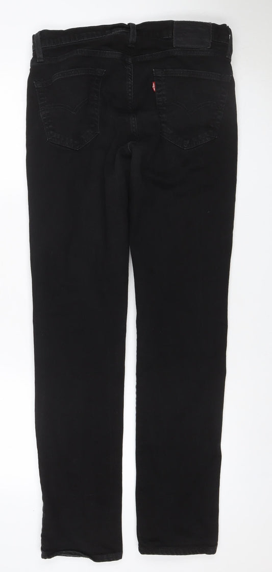 Levi's 501 Premium Men’s Black Straight Jeans W34 L34 Button Fly