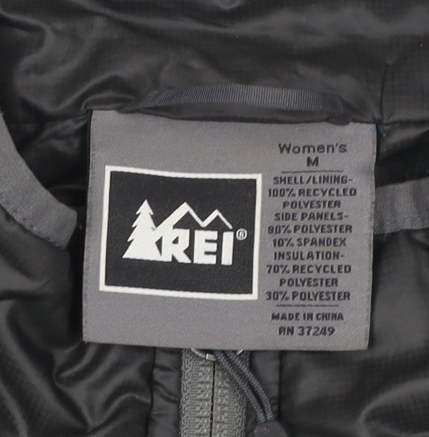 REI Unisex Adults Black M Quilted Puffer Waistcoat Gilet