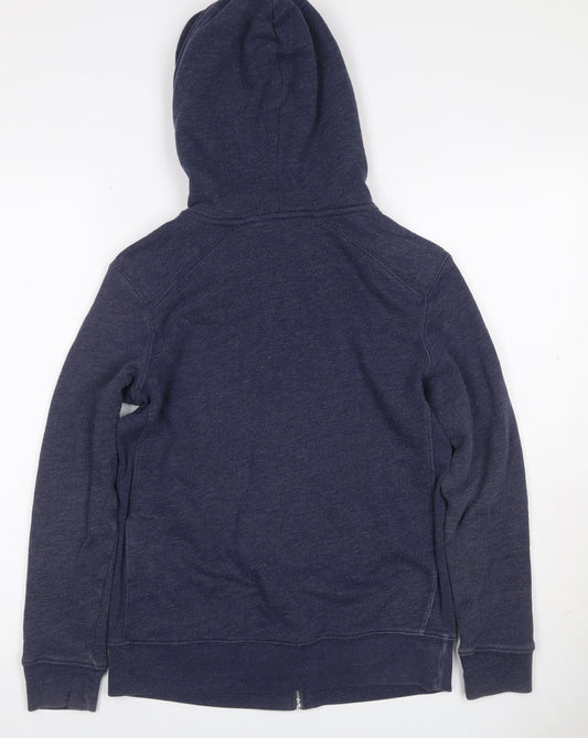 Levi's Women’s Blue Full Zip Hoodie Size S Logo Fleece