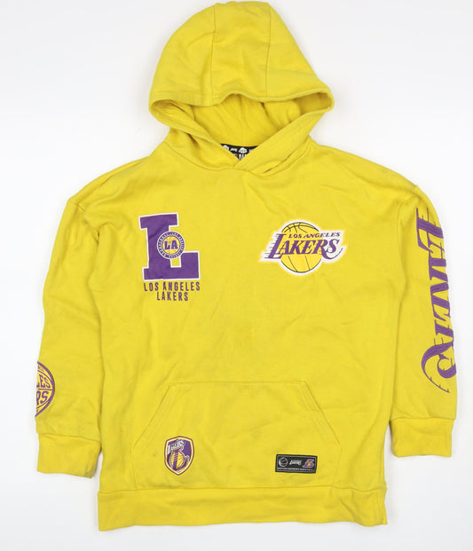 NBA Los Angeles Lakers Boys Yellow Pullover Hoodie 11-12 Years Sports
