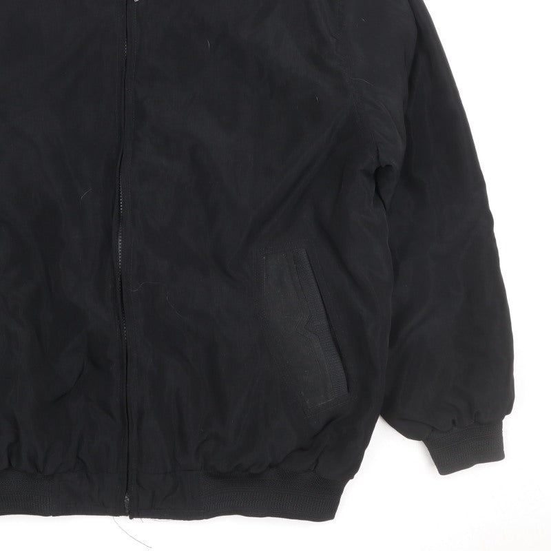 Additional view of Jean-Louis Garonne Men's Black XL Bomber Jacket Full Zip