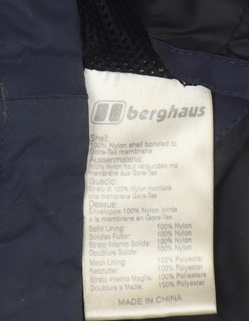 Berghaus Men's Blue M Gore-Tex Peak Hooded Waterproof Jacket