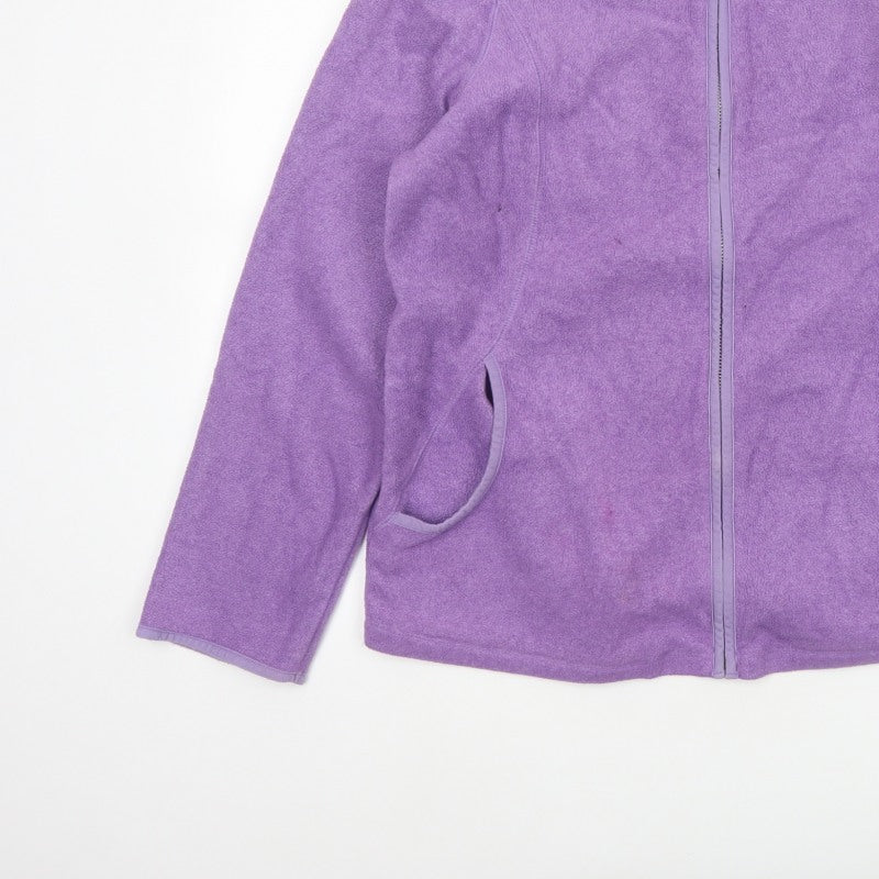 Maine New England Women’s Purple Size 16 Fleece Full Zip Jacket