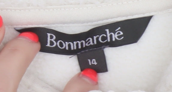 Bonmarché Women’s Ivory Size 14 Fleece Full Zip Jacket