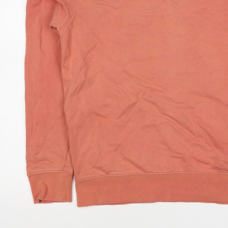 Additional view of Marks and Spencer Men Orange M Pure Cotton Crew Neck Pullover Sweatshirt