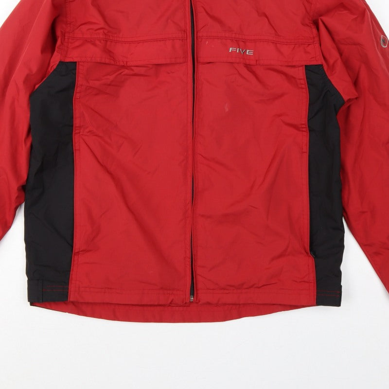 Additional view of Five Seasons Men's Red Black S Waterproof Windbreaker Hooded Jacket