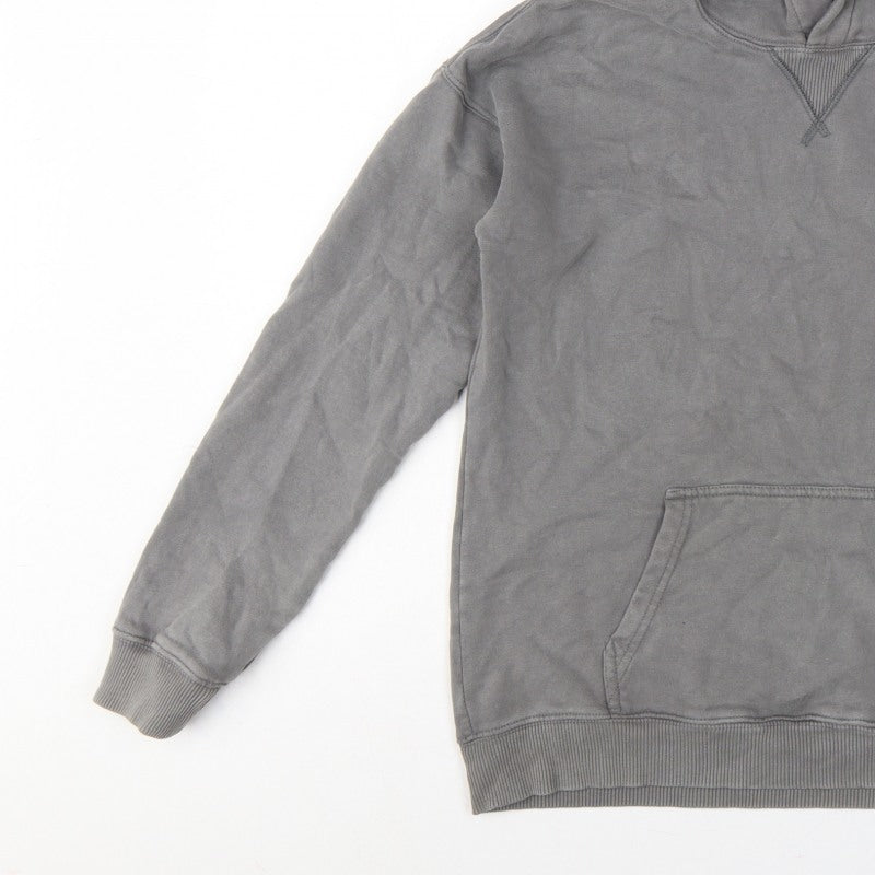 Additional view of Abercrombie Kids boys’ grey pullover hoodie 15-16 years fleece pocket