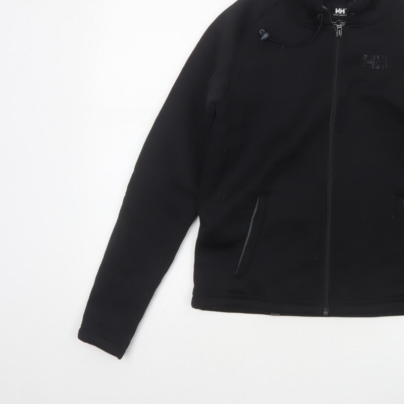 Additional view of Helly Hansen boys’ black 14 years full zip softshell hooded hoodie 164cm