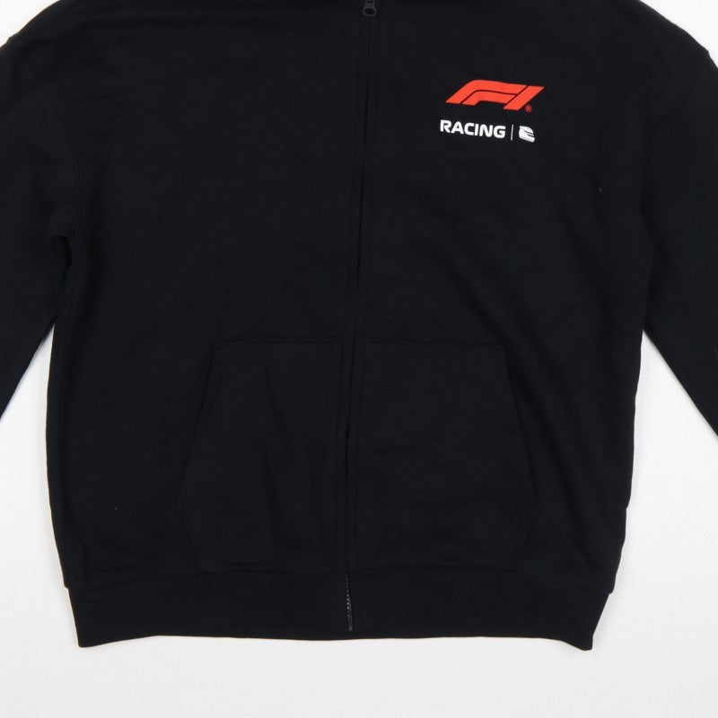 Marks and Spencer Boys Black 13-14 Years Formula 1 Full Zip Hoodie