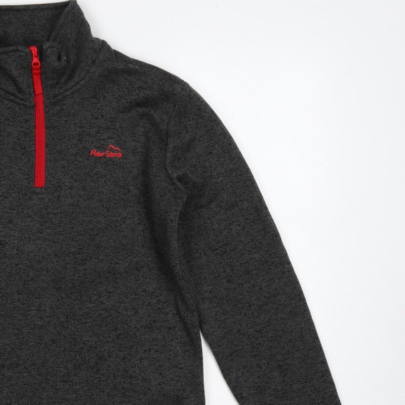 Additional view of Peter Storm boys’ grey 13 years 1/4 zip fleece sweatshirt hiking