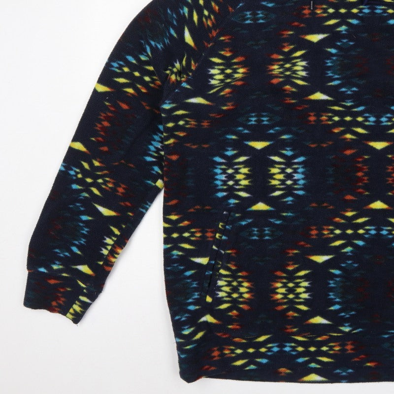 Additional view of Super Massive Men’s Multicoloured L Aztec Fleece 1/4 Zip Hoodie