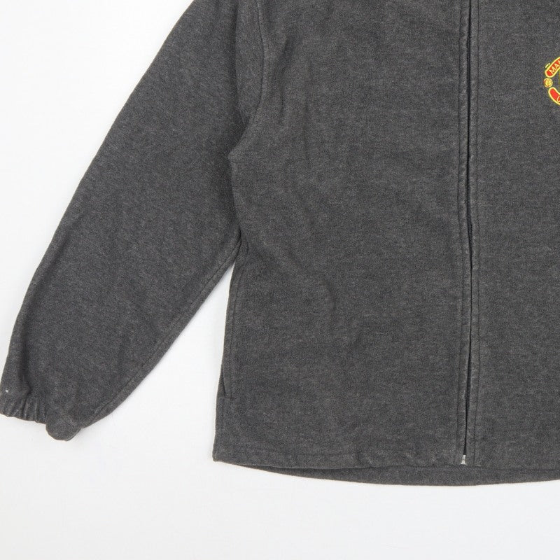 Additional view of Manchester United Men’s Grey S Fleece Full Zip Football Jacket