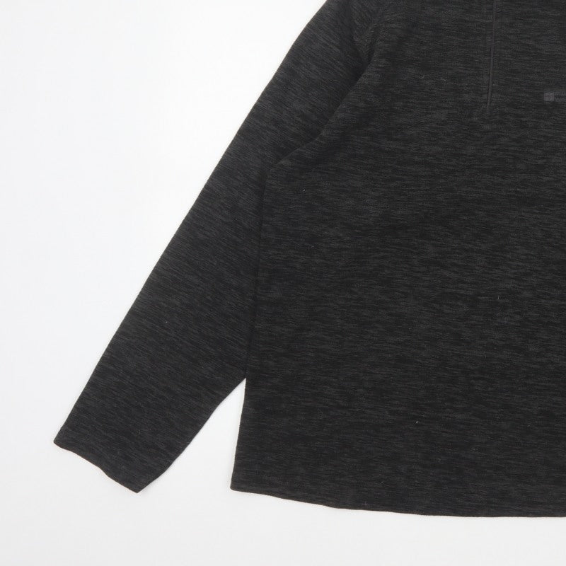 Mountain Warehouse Men’s Black M 1/4 Zip Fleece Sweatshirt Outdoor