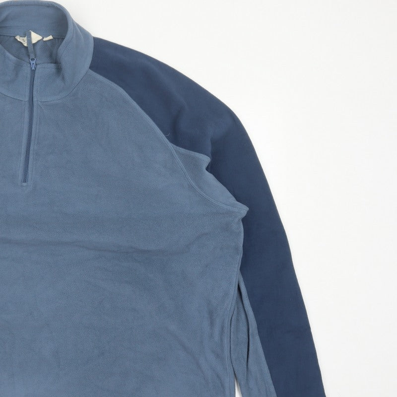 Mountain Warehouse Men Blue 4XL 1/4 Zip Fleece Sweatshirt Outdoor