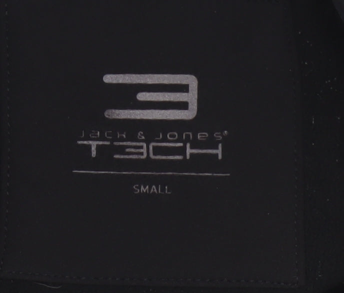 Jack & Jones Tech Men’s Black Small Hooded Softshell Jacket