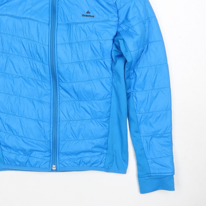 Additional view of Quechua boys’ blue 13-14 years puffer jacket full zip insulated hiking